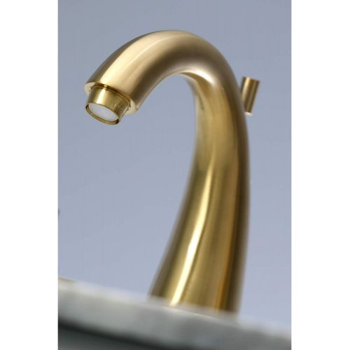  Kingston Brass KS2967ZX 8 in. Widespread Bathroom Faucet, Brushed Brass