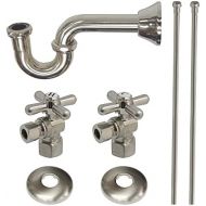 Kingston Brass KPK102P Trimscape Plumbing Supply Kits Combo, 1/2-Inch IPS Inlet, 3/8-Inch Comp Outlet, Polished Brass