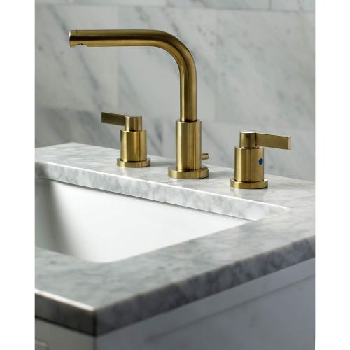  Fauceture FSC8953NDL 8 in. Widespread Bathroom Faucet, Brushed Brass