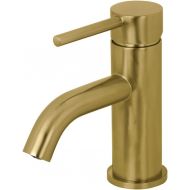 Fauceture LS8223DL Concord Single Handle Monoblock Bathroom Faucet, Brushed Brass