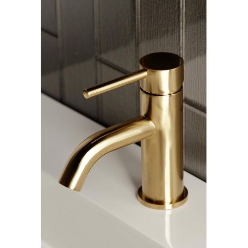  Fauceture LS8223DL Concord Single Handle Monoblock Bathroom Faucet, Brushed Brass