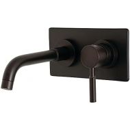 Kingston Brass KS8115DL Single-Handle Wall Mount Bathroom Faucet, Oil Rubbed Bronze