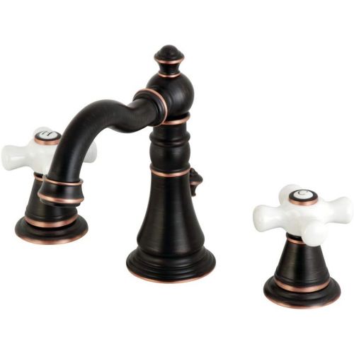  Kingston Brass FSC1976APX American Classic 8 in. Widespread Bathroom Faucet with Retail Pop-Up, Naples Bronze