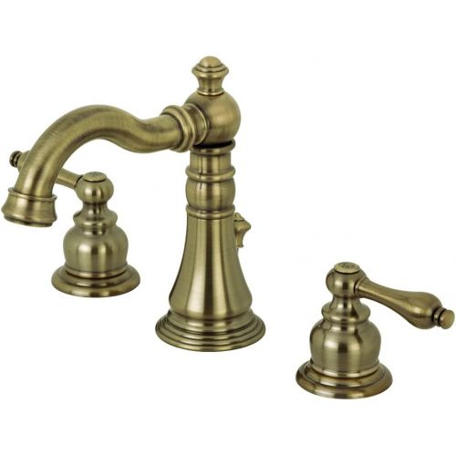  Fauceture FSC19733AL English Classic Widespread Bathroom Faucet, Antique Brass