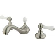 Kingston Brass KS948PL 8-Inch Widespread Bathroom Faucet, Brushed Nickel