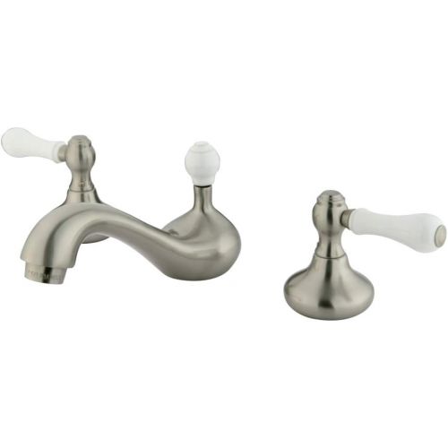  Kingston Brass KS948PL 8-Inch Widespread Bathroom Faucet, Brushed Nickel