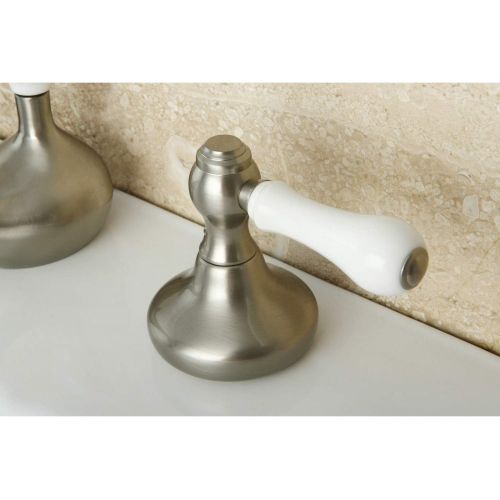  Kingston Brass KS948PL 8-Inch Widespread Bathroom Faucet, Brushed Nickel