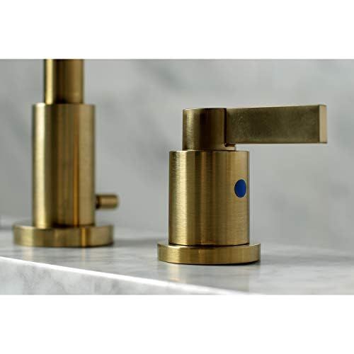  Fauceture FSC8923NDL NuvoFusion Widespread Bathroom Faucet, Brushed Brass
