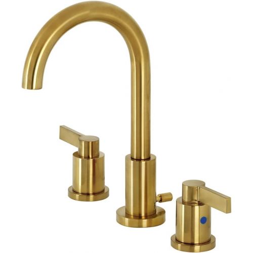  Fauceture FSC8923NDL NuvoFusion Widespread Bathroom Faucet, Brushed Brass