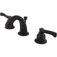 Kingston Brass GKB915FL Royale Mini-Widespread Lavatory Faucet with Retail Pop-Up, 3-3/4, Oil Rubbed Bronze