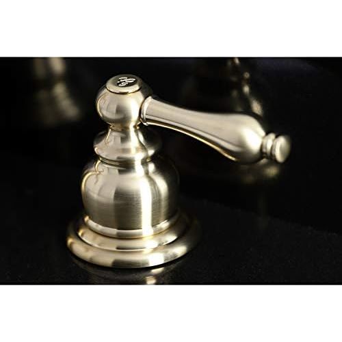  Fauceture FSC1973AL English Classic Widespread Bathroom Faucet, Brushed Brass