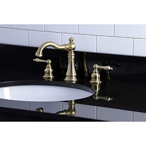  Fauceture FSC1973AL English Classic Widespread Bathroom Faucet, Brushed Brass