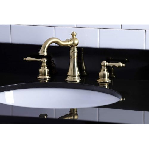  Fauceture FSC1973AL English Classic Widespread Bathroom Faucet, Brushed Brass