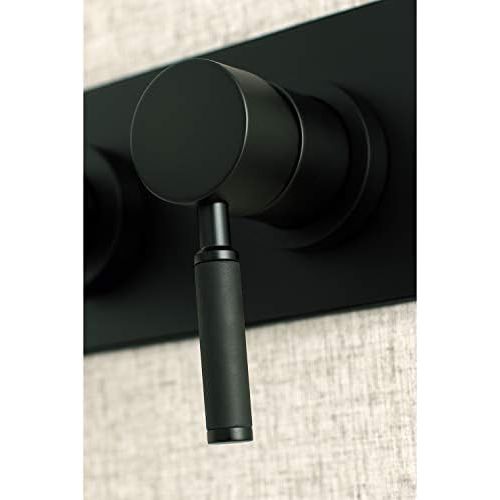  Kingston Brass KS8110DKL Concord Single-Handle Wall Mount Vessel Sink Faucet, 8-7/16 Inch in Spout Reach, Matte Black