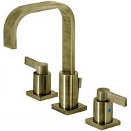 Fauceture FSC89633NDL NuvoFusion Widespread Bathroom Faucet, Antique Brass