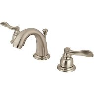 Kingston Brass KB8918NFL NuWave French Mini Widespread Lavatory Faucet with Retail Pop-Up, Brushed Nickel