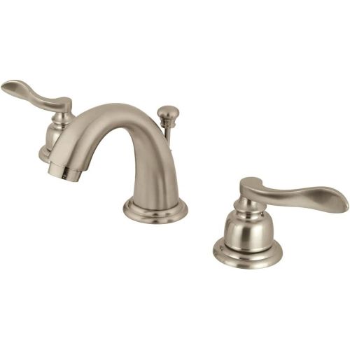  Kingston Brass KB8918NFL NuWave French Mini Widespread Lavatory Faucet with Retail Pop-Up, Brushed Nickel