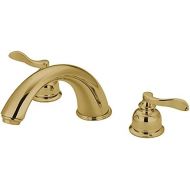 Kingston Brass KB8362NFL NuWave French Roman Tub Filler, Polished Brass