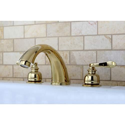  Kingston Brass KB8362NFL NuWave French Roman Tub Filler, Polished Brass