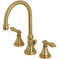 Kingston Brass KS2987AL 8 in. Widespread Bathroom Faucet, Brushed Brass