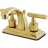 Kingston Brass KS4642CML Concord 4-Inch Centerset Lavatory Faucet with Brass Pop-Up, Polished Brass