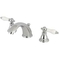 Kingston Brass KB961APL American Patriot 8-Inch Widespread Lavatory Faucet with Retail Pop-Up, 5-3/4, Polished Chrome