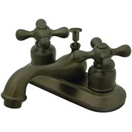Kingston Brass GKB605AX Restoration Teapot 4-inch Centerset Lavatory Faucet with Retail Pop-up, Oil Rubbed Bronze