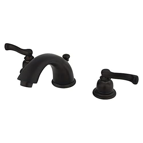  Kingston Brass KB8965FL 8-Inch Widespread Lavatory Faucet with Retail Pop-Up, 5-3/4, Oil Rubbed Bronze
