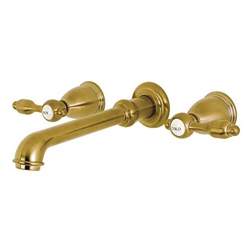  Kingston Brass KS7125TAL Tudor Wall Mount Vessel Sink Faucet, 10-7/16 in Spout Reach, Oil Rubbed Bronze