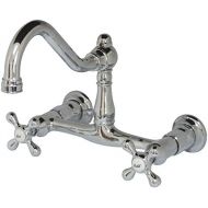 Kingston Brass KS3241AX Vintage Centerset Vessel Sink Faucet, 8, Polished Chrome