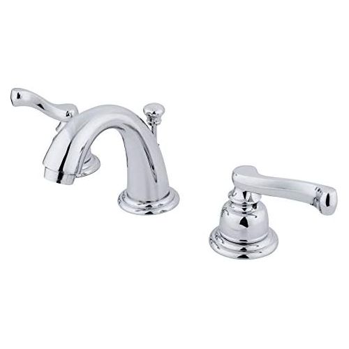  Kingston Brass KB911FL Mini-Widespread Lavatory Faucet with Retail Pop-Up, 3-3/4, Polished Chrome