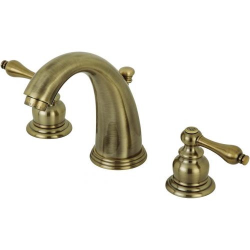  Kingston Brass KB983ALAB Victorian 2-Handle 8 in. Widespread Bathroom Faucet, Antique Brass