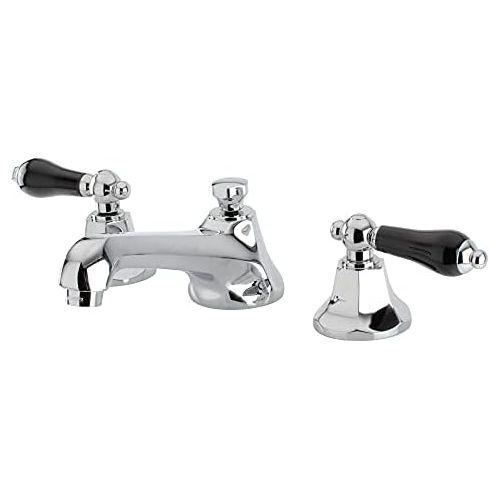  Kingston Brass KS4461PKL Metropolitan Widespread Bathroom Faucet with Pop-Up Drain, 5-1/2-Inch, Polished Chrome