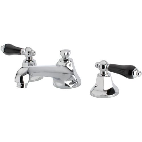  Kingston Brass KS4461PKL Metropolitan Widespread Bathroom Faucet with Pop-Up Drain, 5-1/2-Inch, Polished Chrome