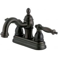 Kingston Brass KB3902TL Templeton 4-Inch Centerset Lavatory Faucet with ABS/Brass Pop-Up, Polished Brass