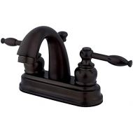 Kingston Brass KB5615KL Knight 4-Inch Centerset Lavatory Faucet, Oil Rubbed Bronze