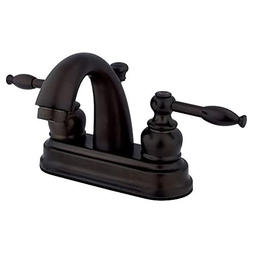  Kingston Brass KB5615KL Knight 4-Inch Centerset Lavatory Faucet, Oil Rubbed Bronze