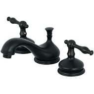 Kingston Brass KS1160NL Heritage 8 Widespread Lavatory Faucet, Matte Black