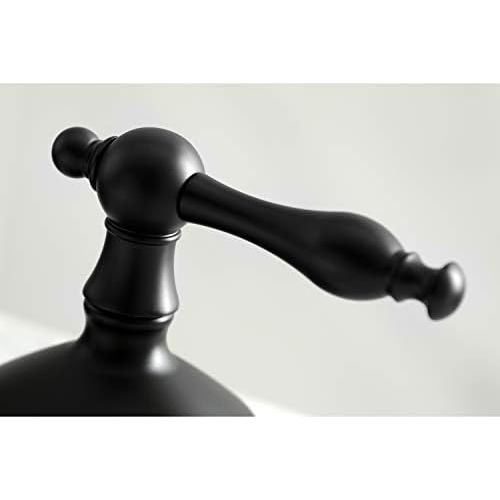  Kingston Brass KS1160NL Heritage 8 Widespread Lavatory Faucet, Matte Black