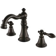 Kingston Brass FSC1975AL English Classic Widespread Lavatory Faucet, 5-5/16 Spout Reach, Oil Rubbed Bronze