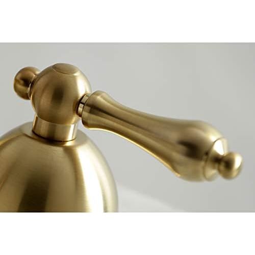  Kingston Brass KS3967AL 8 in. Widespread Bathroom Faucet, Brushed Brass