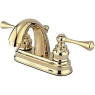 Kingston Brass KB5612BL Vintage 4-Inch Centerset Lavatory Faucet, Polished Brass