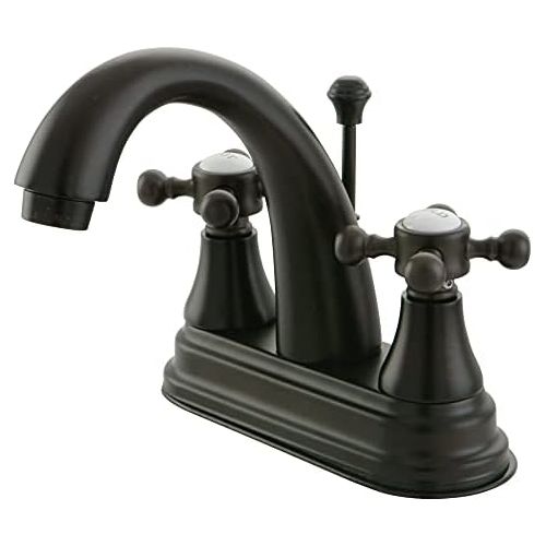  Kingston Brass KS7615BX English Vintage Center Set Lavatory Faucet, 4-3/4, Bronze