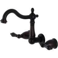 Kingston Brass KS1255PKL Duchess Two-Handle Wall Mount Bathroom Faucet, Oil Rubbed Bronze