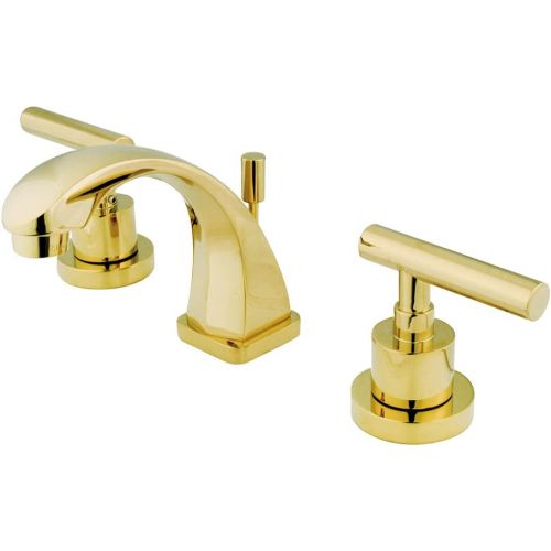  Kingston Brass KS4942CML Concord Mini Widespread Lavatory Faucet, Polished Brass