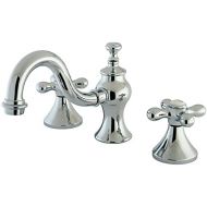 Kingston Brass KC7161AX Vintage Widespread Lavatory Faucet, 6-3/4 in Spout Reach, Polished Chrome