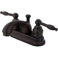 Kingston Brass GKB2605KL Knight 4-inch Centerset Lavatory Faucet with Retail Pop-up, Oil Rubbed Bronze