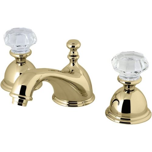  Kingston Brass KS3962WCL Celebrity 8-Inch Widespread Lavatory Faucet, Polished Brass