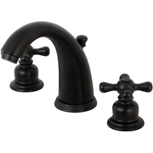  Kingston Brass KB980AX Victorian 8-Inch Widespread Lavatory Faucet, Matte Black