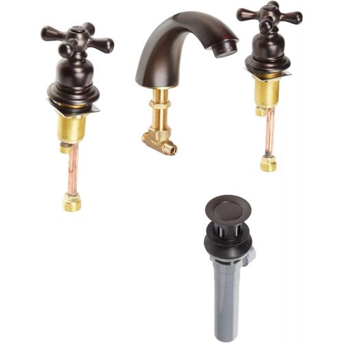  Kingston Brass GKB945AX Magellan Mini-Widespread Lavatory Faucet with Retail Pop-Up, 4-7/16, Oil Rubbed Bronze